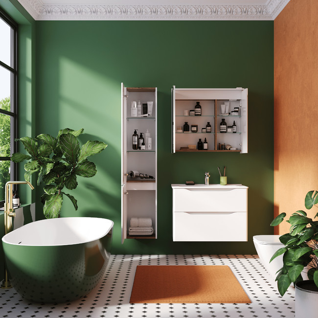 Тумба с умывальником Briz Равенна 70 Beauty / 250 03-18070-20 00 БЕЛ — фото 3