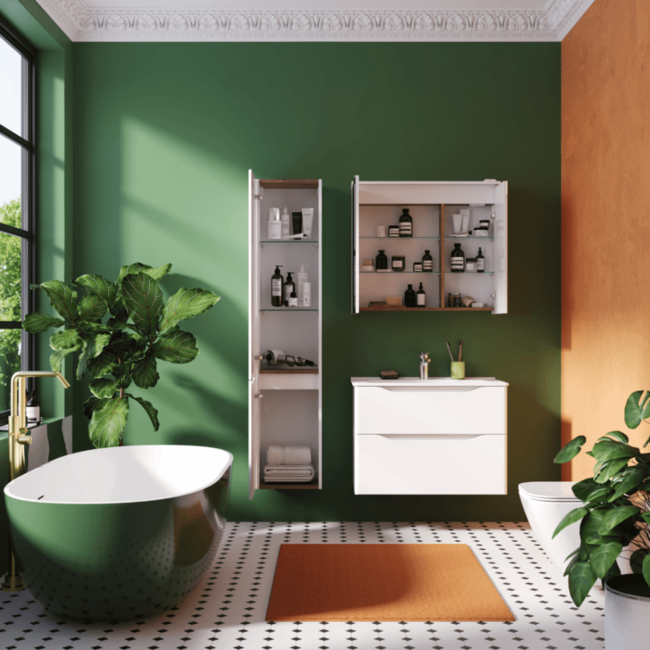 Тумба с умывальником Briz Равенна 80 Beauty / 250 03-18080-20 00 БЕЛ — фото 3