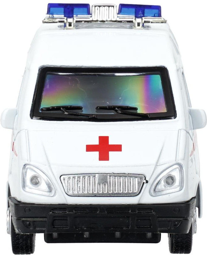 Автомобиль игрушечный Технопарк Газ-3221 / GAZ3221VAN-12SLAMB2-WH-WOD — фото 5
