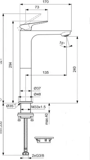 Смеситель Ideal Standard BE012AA — фото 2