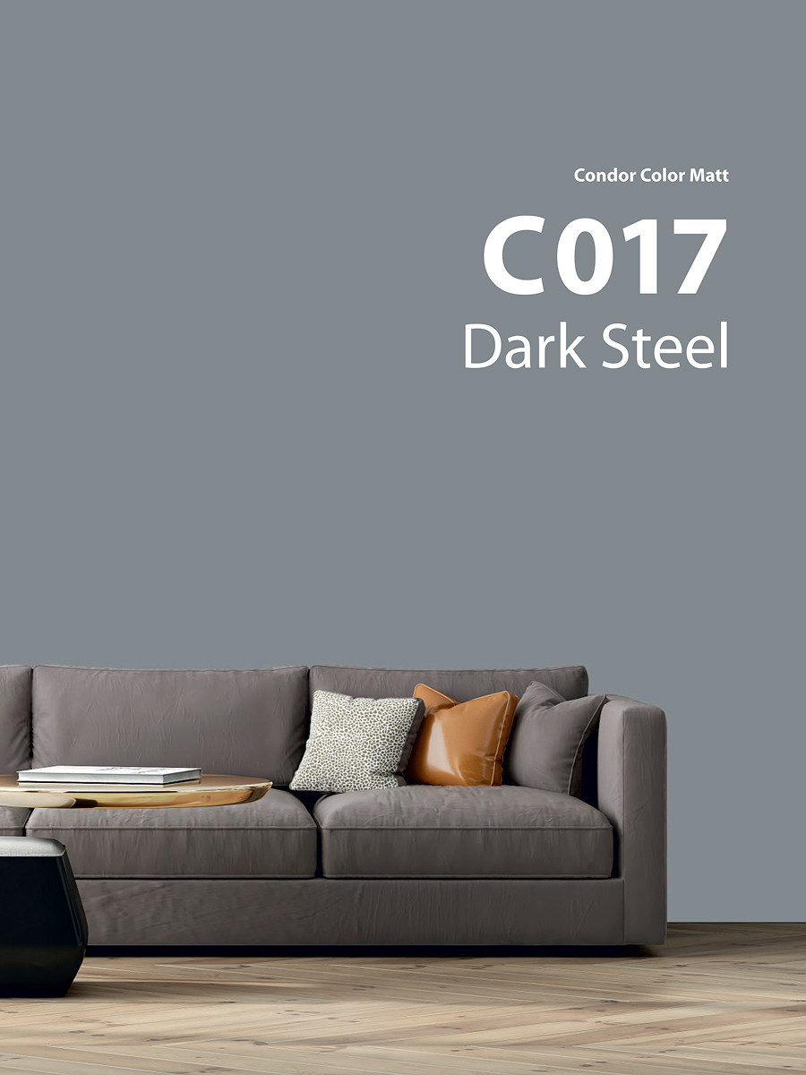Краска CONDOR Color Matt Dark Steel С017 (3.4кг) — фото 2