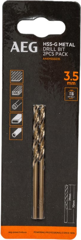 Набор сверл AEG Powertools 4932479307 (2шт)
