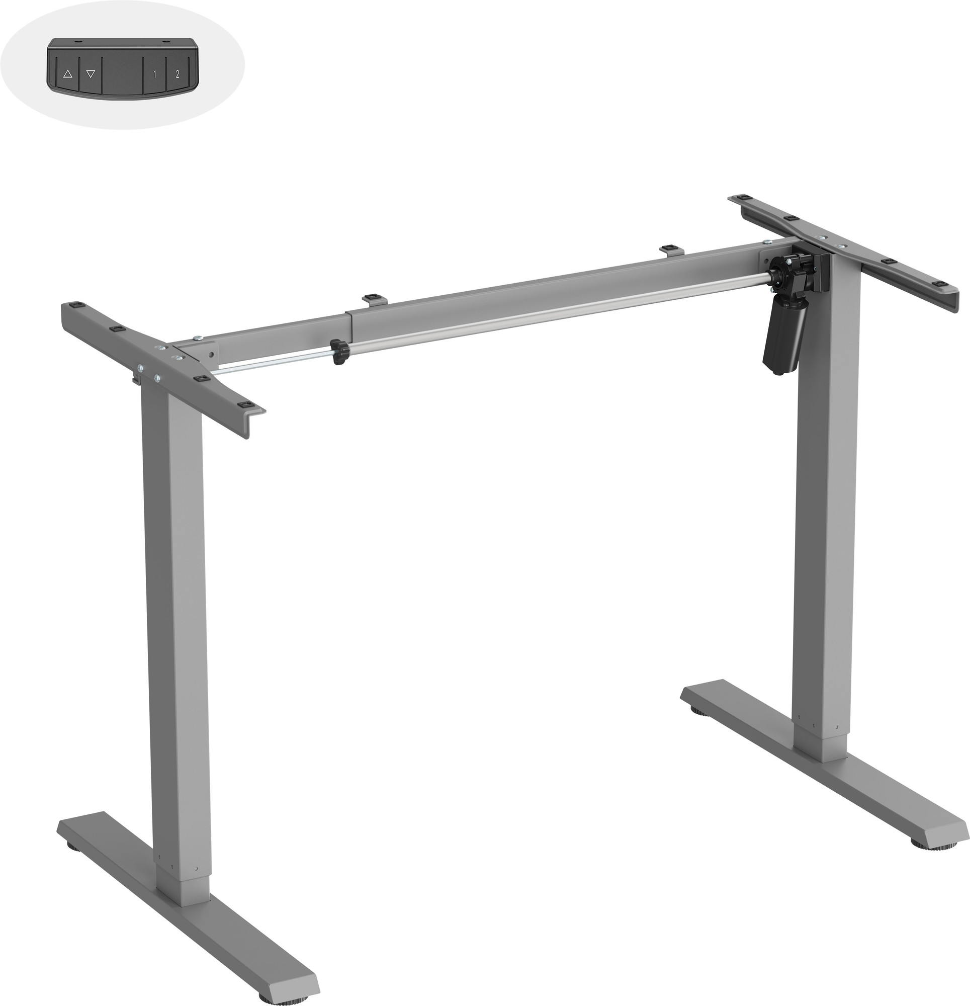 Подстолье Ergosmart Electric Desk Slim (серый) — фото 4