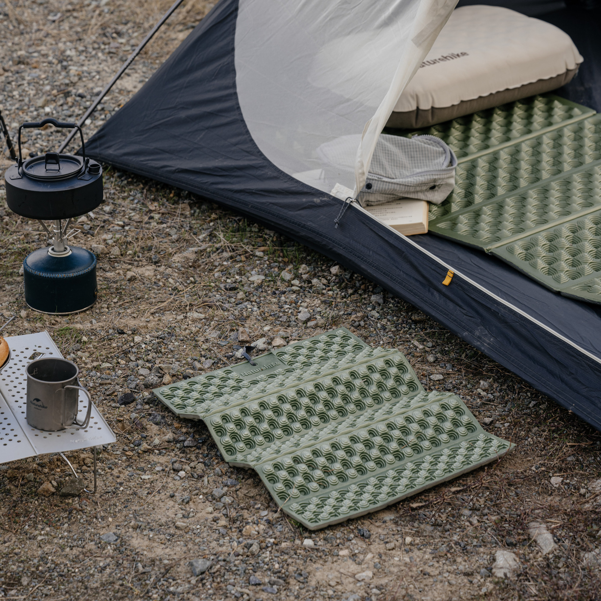 Сидушка туристическая Naturehike CNK2650WS011 Troues Egg Nest / 6977465865519 (зеленый) — фото 6