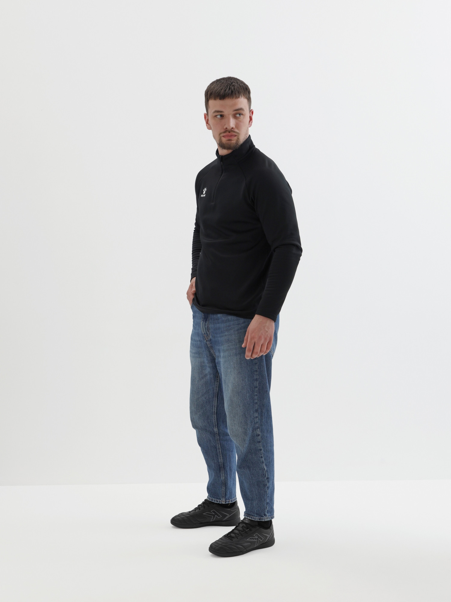 Олимпийка спортивная Kelme Pullover / 7461TT1052-000 (5XL, черный) — фото 2