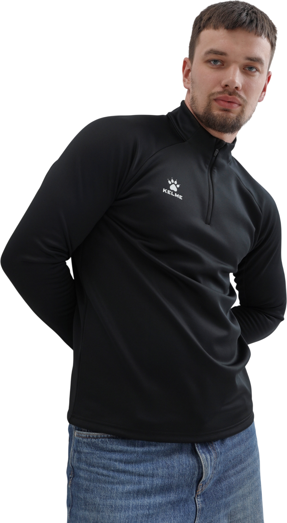 Олимпийка спортивная Kelme Pullover / 7461TT1052-000 (5XL, черный)