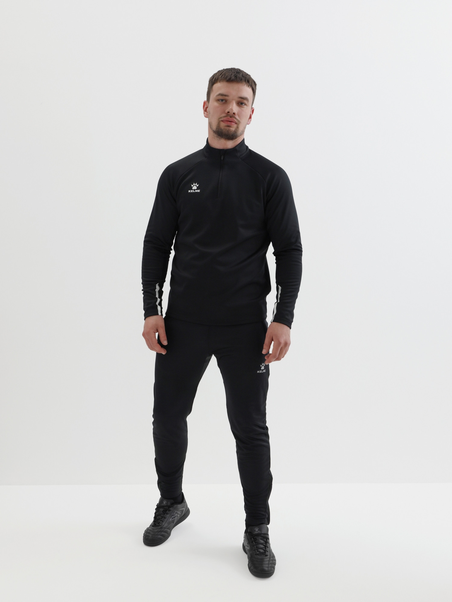 Олимпийка спортивная Kelme Pullover / 7461TT1052-000 (5XL, черный) — фото 4