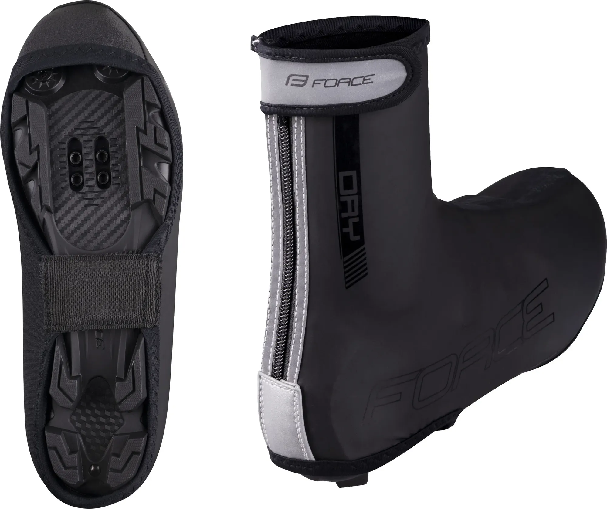 Велобахилы FORCE MTB Pu Dry 906001-M-F (р.M, черный)