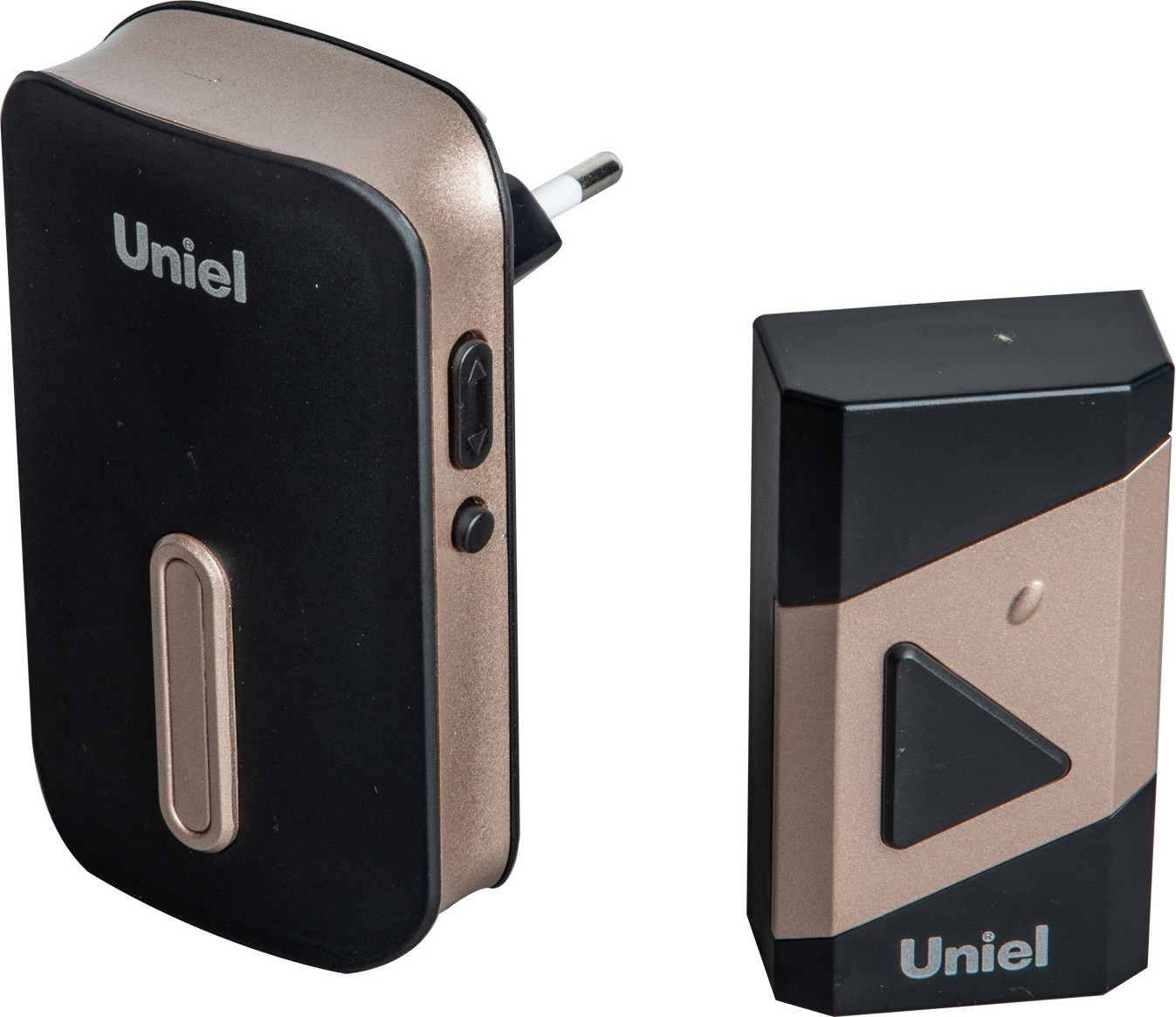 Электрический звонок Uniel UDB-095W-R1T1-38S-BL/GL / UL-00011370 (черный/золотистый) — фото 2