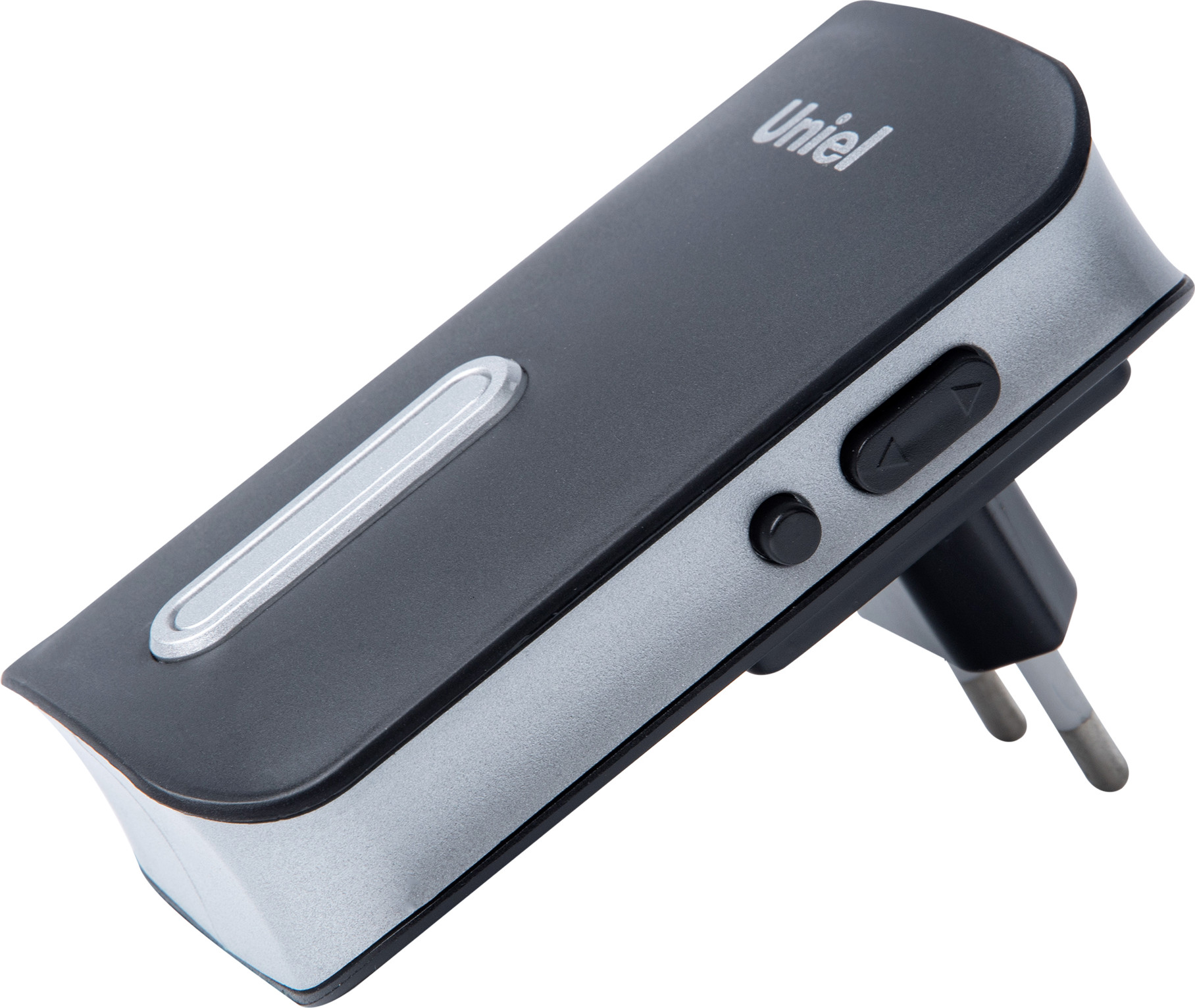 Электрический звонок Uniel UDB-095W-R1T1-38S-BL/SL / UL-00011369 (черный/серебристый) — фото 2