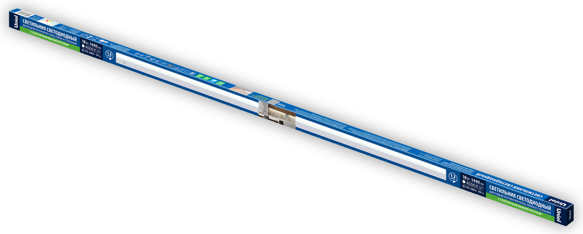 Светильник линейный Uniel ULI-L04-18W/4000K IP40 White / UL-00012877 — фото 5