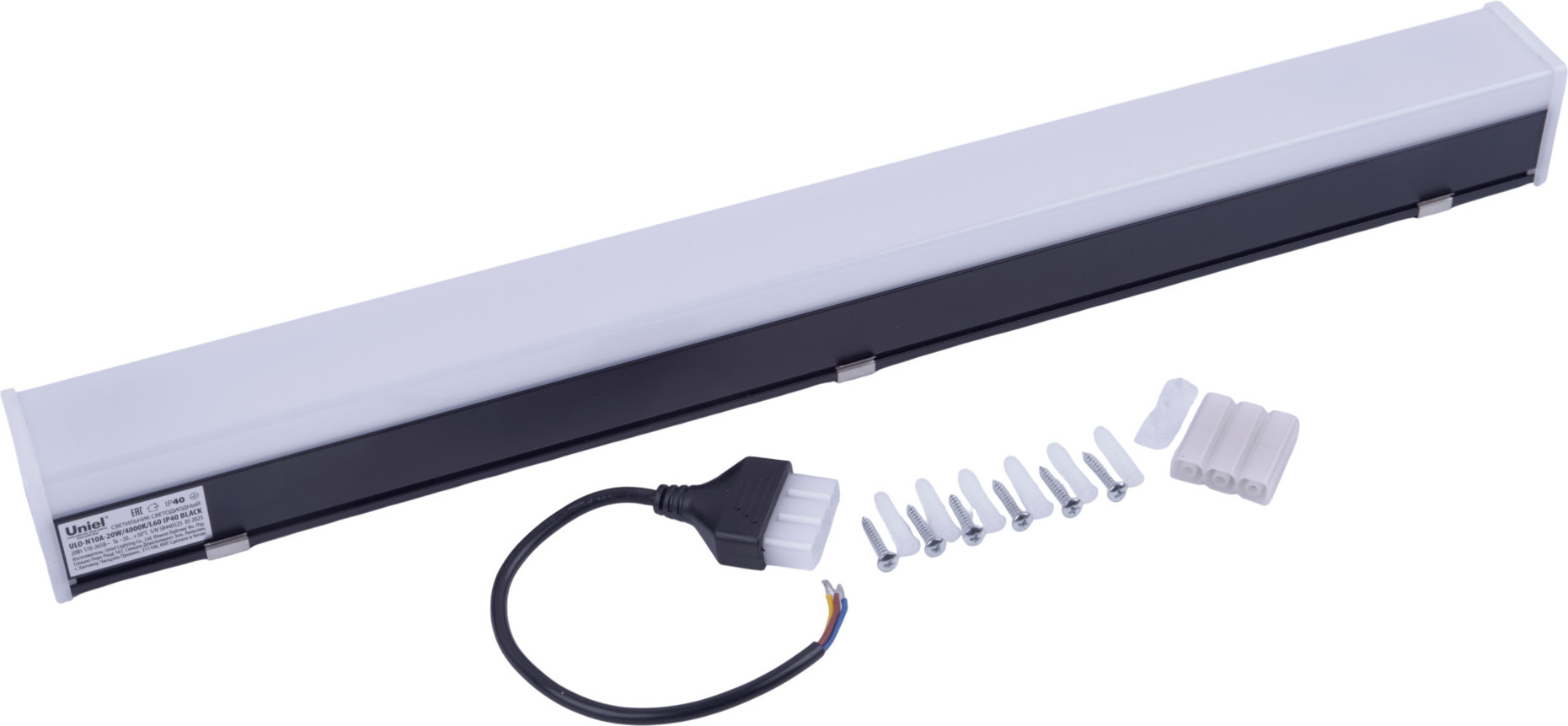 Светильник линейный Uniel ULO-N10A-20W/4000K/L60 IP40 / UL-00013253 — фото 3