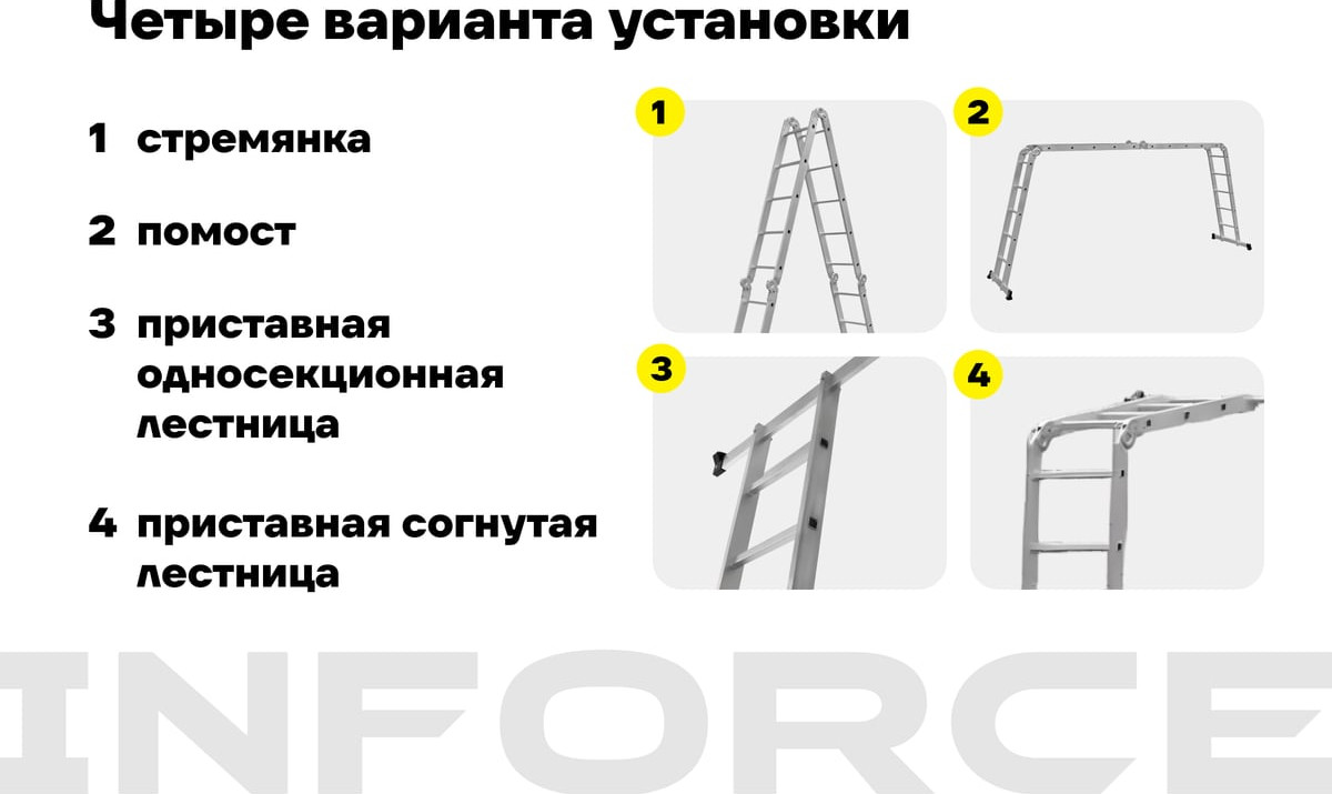 Лестница-трансформер Inforce ЛП-Т-4-5 — фото 3