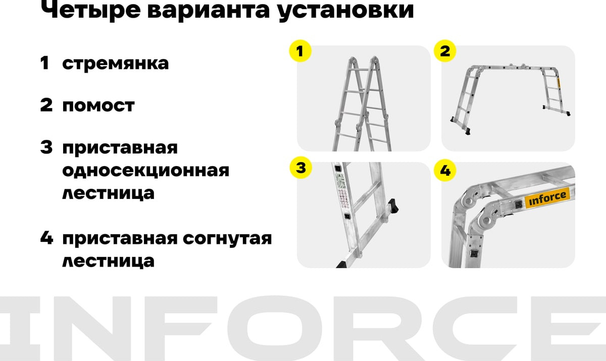 Лестница-трансформер Inforce ЛП-Т-4-3 — фото 3