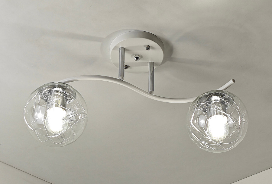 Потолочный светильник Mirastyle SX-N-9056/2 WT+CR
