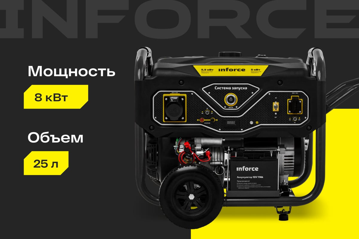 Бензиновый генератор Inforce GL 8000 04-03-16 — фото 2