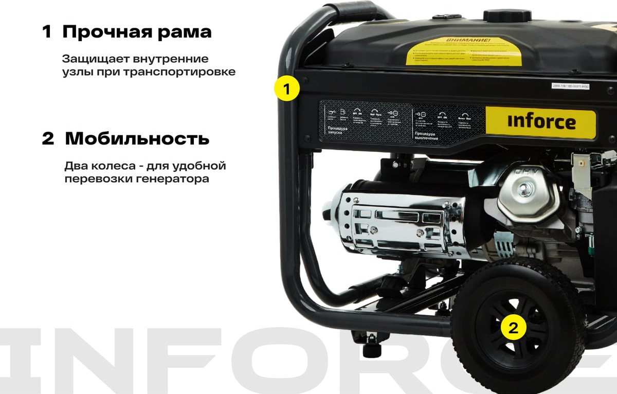 Бензиновый генератор Inforce GL 6500 04-03-15 — фото 4
