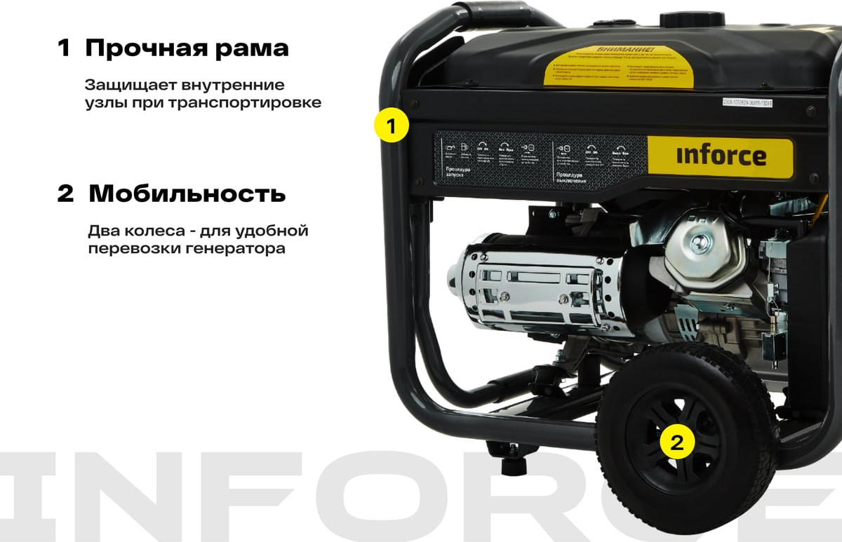 Бензиновый генератор Inforce GL 5500 04-03-21 — фото 3