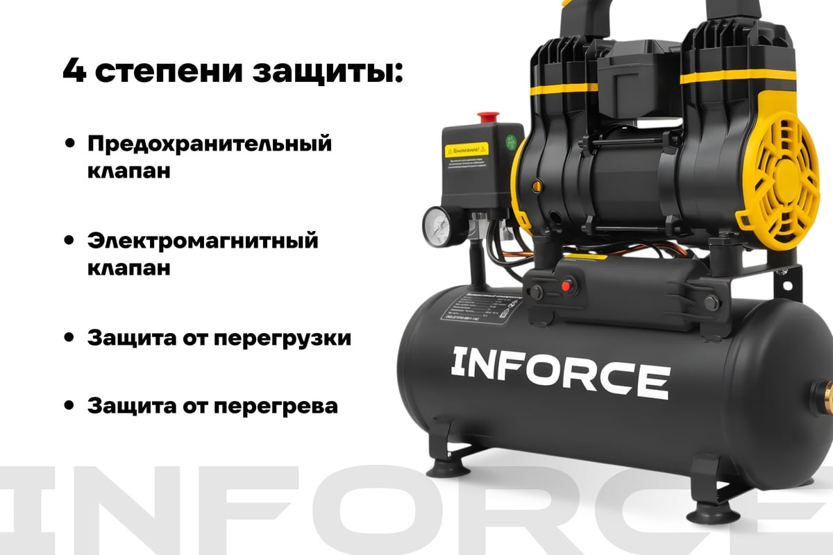 Воздушный компрессор Inforce ISWC-9L/180 — фото 3