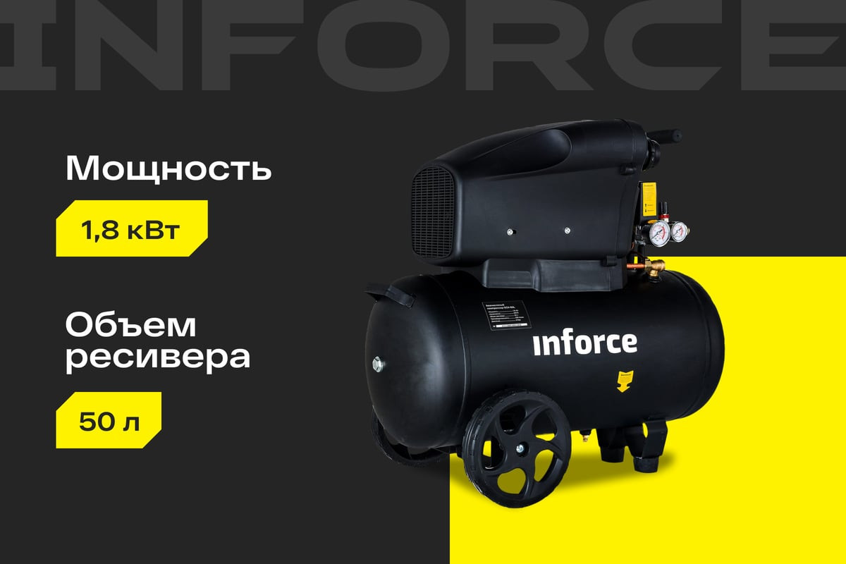 Воздушный компрессор Inforce OCX-50L 04-06-33 — фото 2