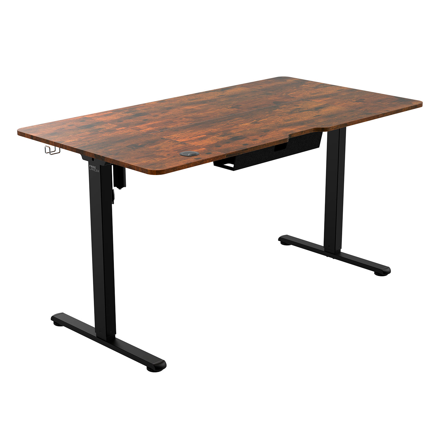 Геймерский стол Zone 51 E-Freeflow 140x75 / Z51-FLD-FFL-DW4 (темное дерево) — фото 3