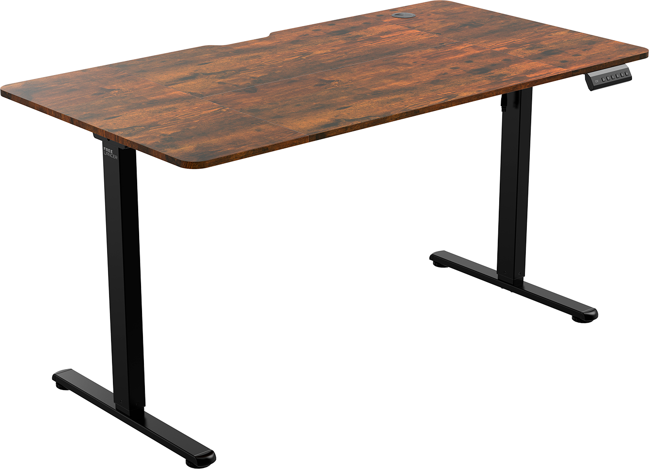 Геймерский стол Zone 51 E-Freeflow 140x75 / Z51-FLD-FFL-DW4 (темное дерево)