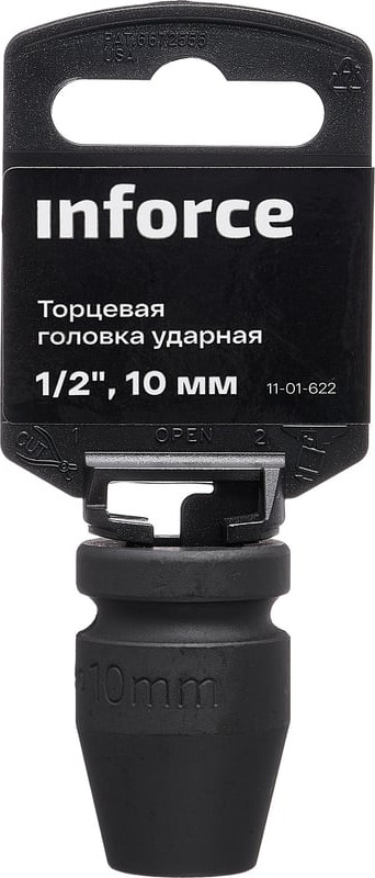 Головка слесарная Inforce Торцевая ударная 1/2"DR 10мм / 11-01-622 — фото 4