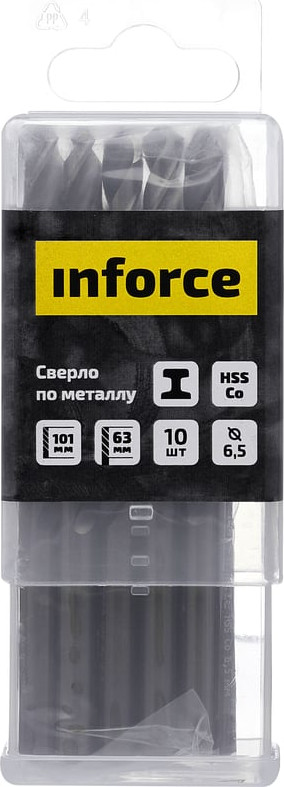 Набор сверл Inforce По металлу HSS-Co / 11-01-448 (10шт) — фото 2