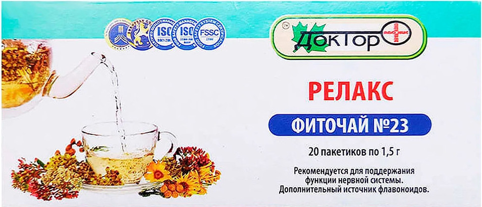 Пищевая добавка ЛекФарма Адонис Фиточай №23 Релакс (20пак)