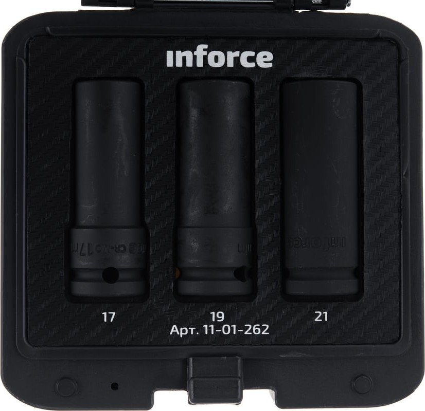 Набор головок слесарных Inforce 1/2" 17 19.21мм / 11-01-262 — фото 6