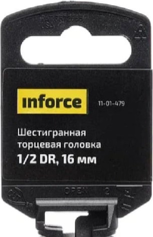 Головка слесарная Inforce Шестигранная 1/2 DR 16мм / 11-01-479 — фото 5