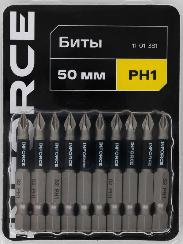 Набор бит Inforce PH1 / 11-01-381 (10шт)