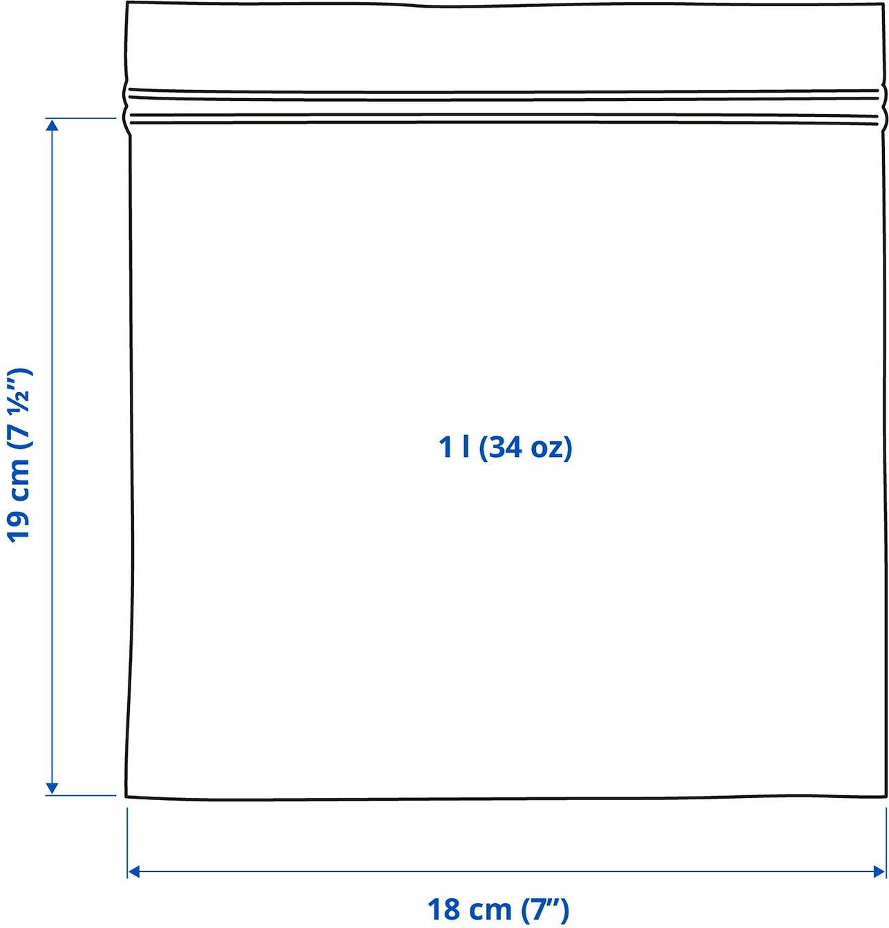 Комплект пакетов-слайдеров Ikea Истад 706.322.74 (25шт) — фото 4
