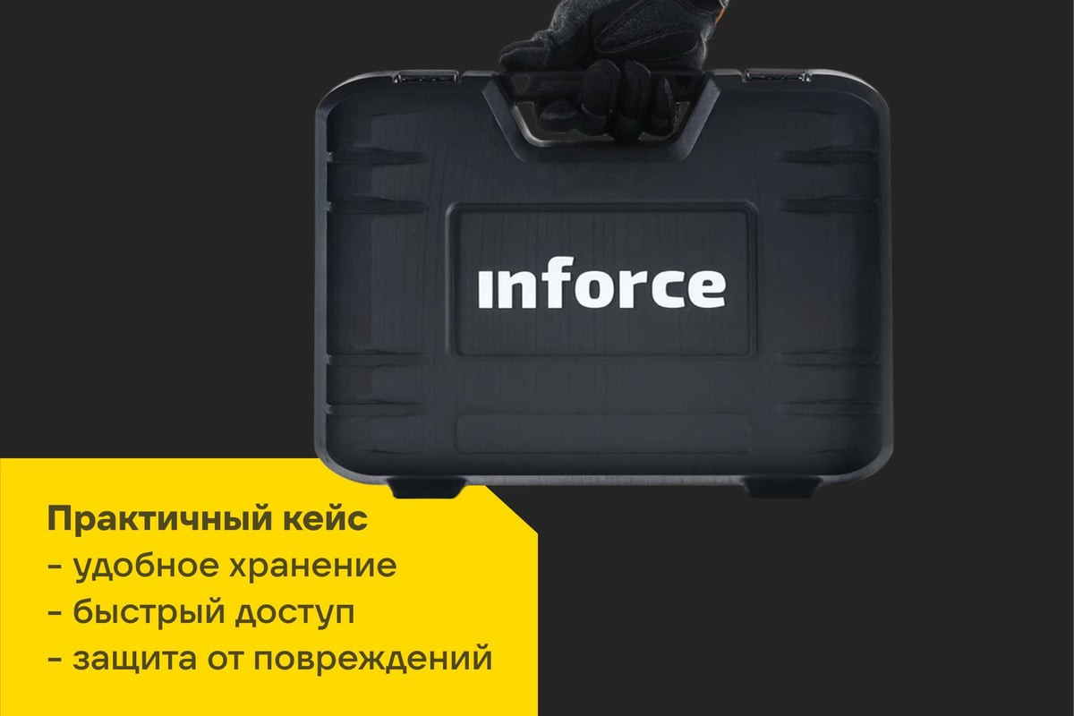 Универсальный набор инструментов Inforce 06-07-14 (85 предметов) — фото 6