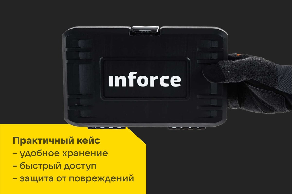 Универсальный набор инструментов Inforce 06-07-11 (46 предметов) — фото 6