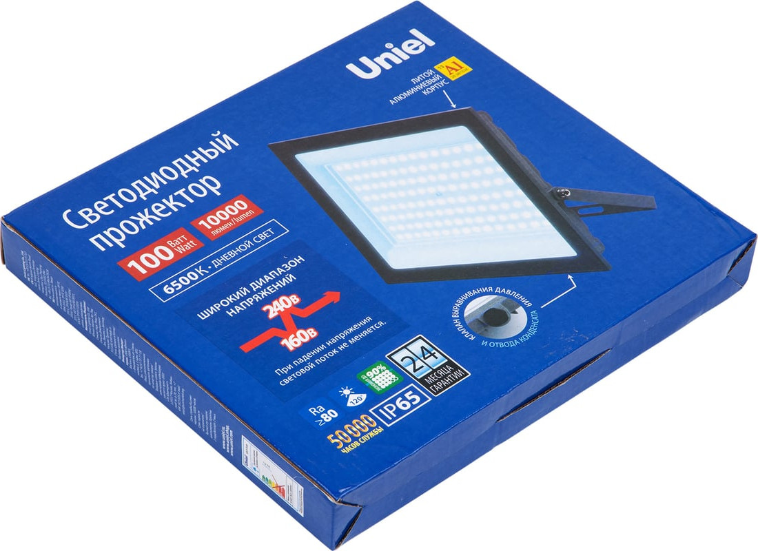 Прожектор Uniel ULF-F23-100W/6500K IP65 160-240V / UL-00011848 — фото 4