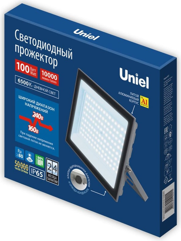 Прожектор Uniel ULF-F23-100W/6500K IP65 160-240V / UL-00011848 — фото 3