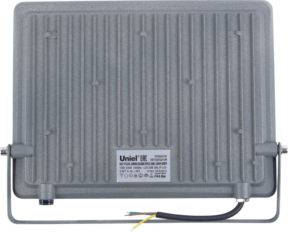 Прожектор Uniel ULF-F52D-200W/6500K IP65 200-240V / UL-00013060 — фото 2