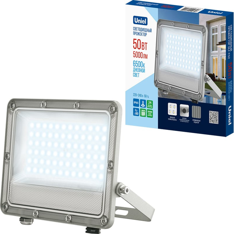 Прожектор Uniel ULF-F52D-50W/6500K IP65 200-240V / UL-00013057 — фото 2