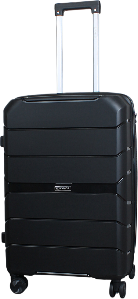 Чемодан на колесах EUROBAGS PP-N87 (L, черный)