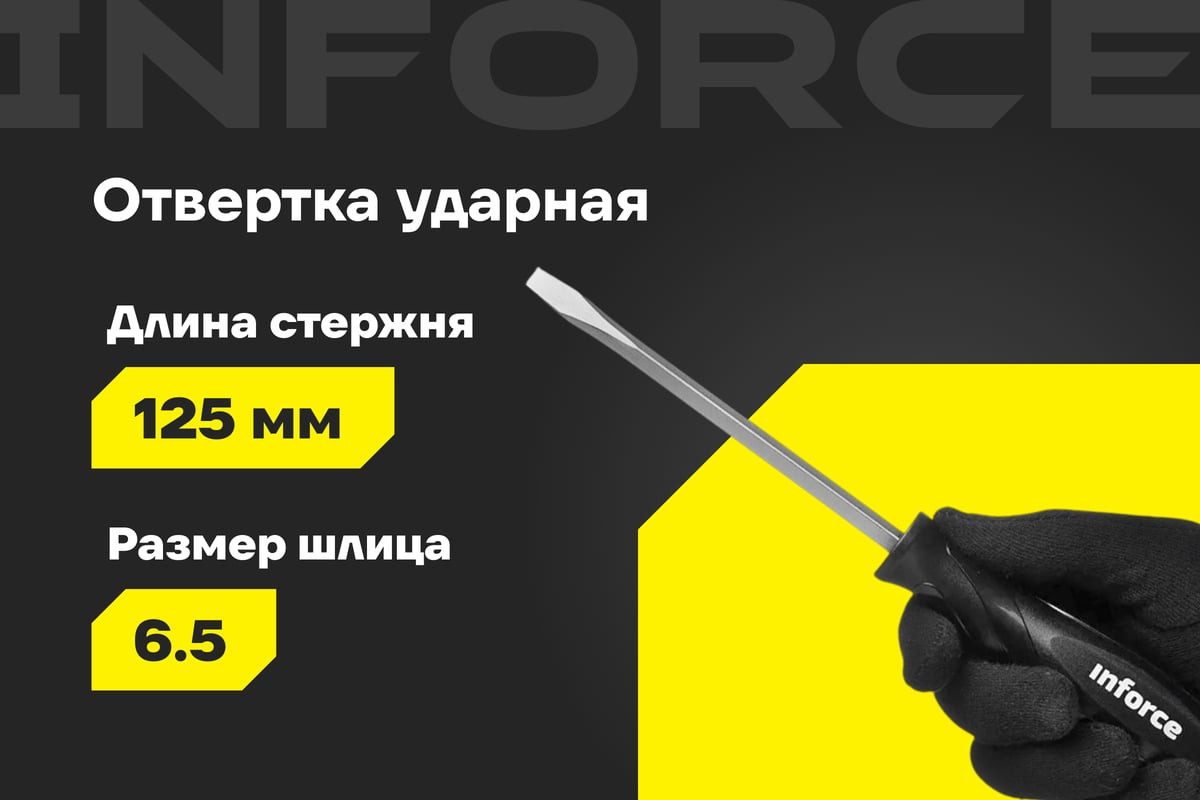 Отвертка Inforce Ударная / 06-09-89 — фото 2