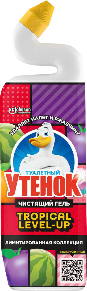 Чистящее средство для унитаза Туалетный утенок Фруктовый (800мл)