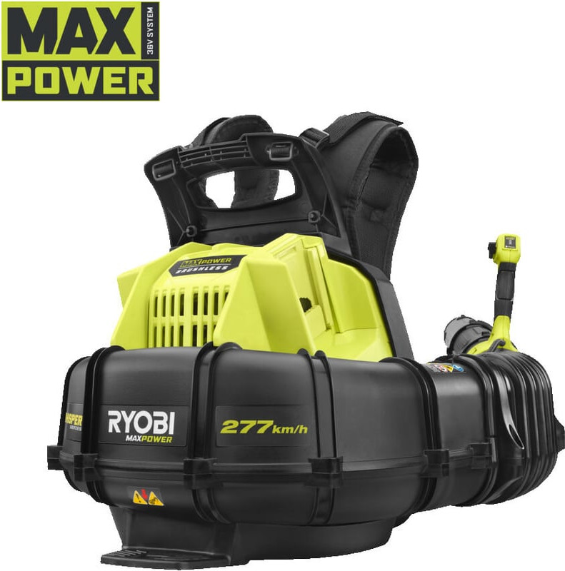 Воздуходувка аккумуляторная Ryobi Ранцевая RY36BPXB-0 (5133005947) — фото 2