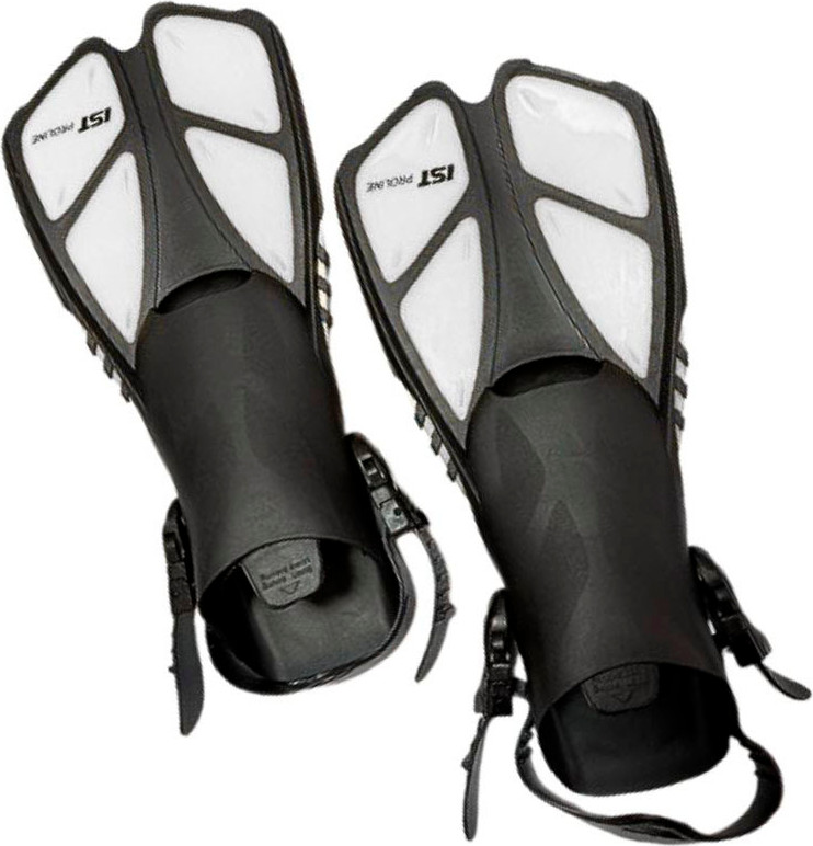 Ласты IST Sports FKJ-27 (W-L/XL, черный/белый)