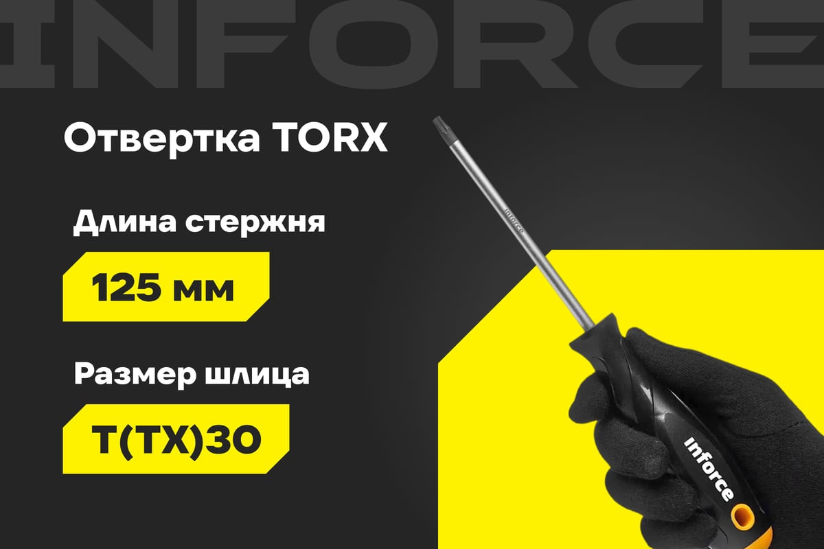 Отвертка Inforce Torx ProExpert / 06-09-70 — фото 2