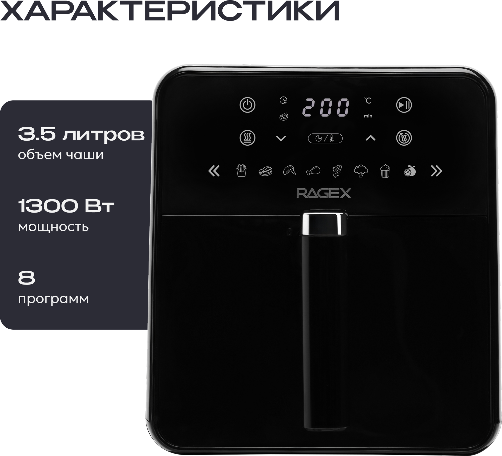 Аэрогриль RAGEX R204-000 — фото 2