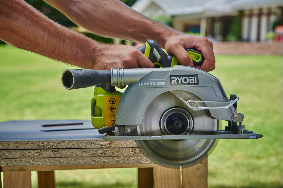Дисковая пила Ryobi ONE+ без аккумулятора в комплекте R18CS7-0 (5133002890) — фото 5