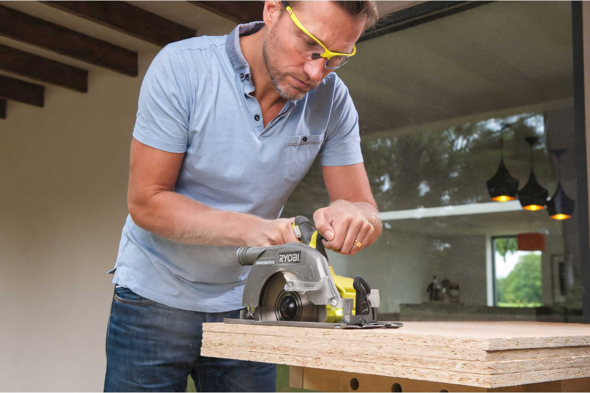 Дисковая пила Ryobi ONE+ без аккумулятора в комплекте R18CS7-0 (5133002890) — фото 6