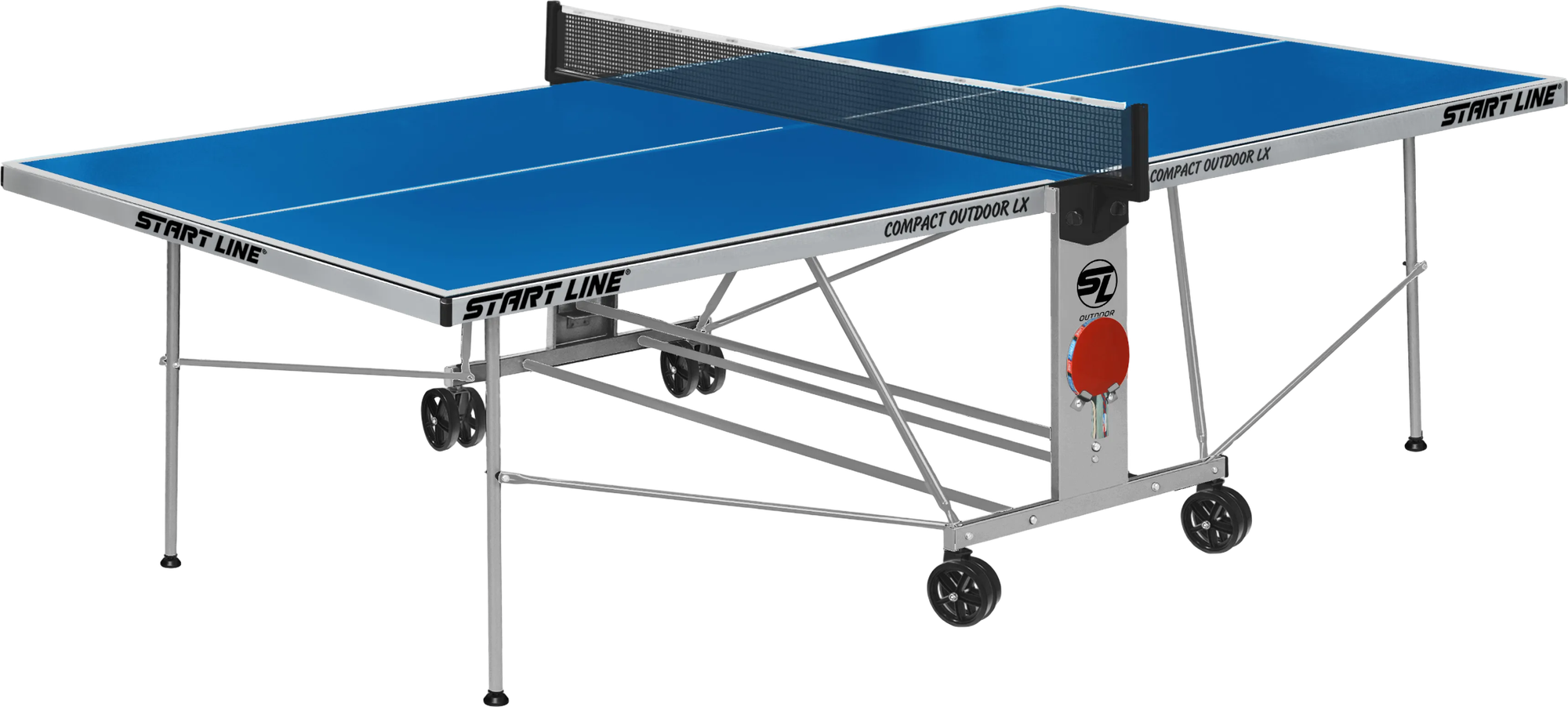 Теннисный стол Start Line Compact -2 LX/ 6044-1/1 (синий)