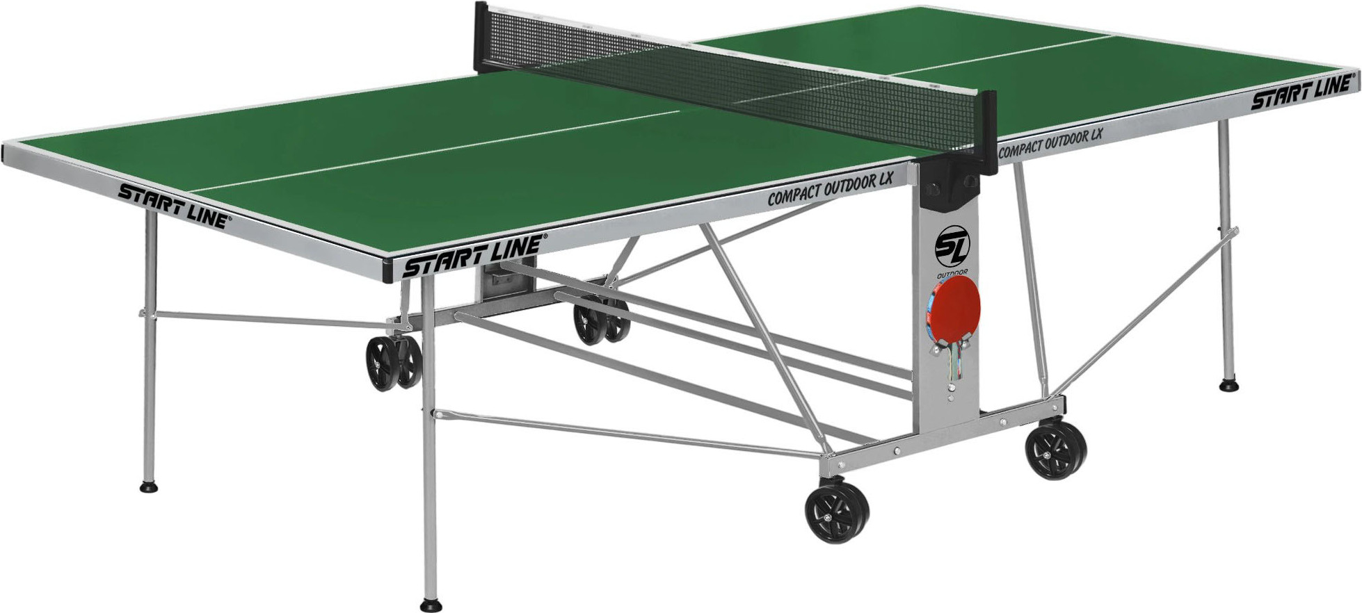 Теннисный стол Start Line Compact -2 LX / 6044-11/1 (зеленый)